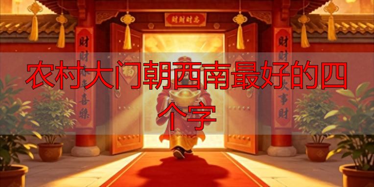 农村大门朝西南最好的四个字 风水先生推荐(图1) 农村大门朝西南最好的四个字_风水大门朝向_东四命西四命