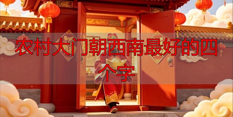 农村大门朝西南最好的四个字 风水先生推荐(图2) 东四命西四命_风水大门朝向_农村大门朝西南最好的四个字