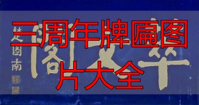 三周年牌匾图片大全 老字号匾额经典款式(图3) 老字号匾额_匾额书法艺术_三周年牌匾图片大全